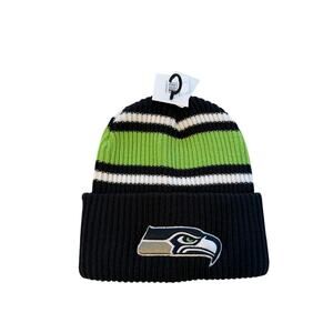 NWT NFL Seattle Seahawks Knit Beanie Team Apparel Unisex One Size